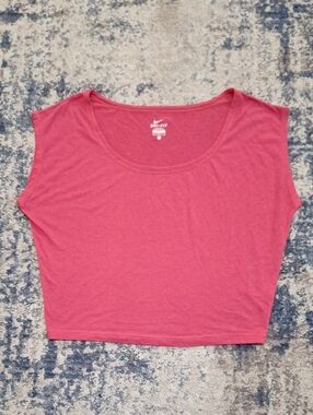 Nike Dri-FIT Diamond 2.0 Women's Cropped Tee Coral Pink Size M